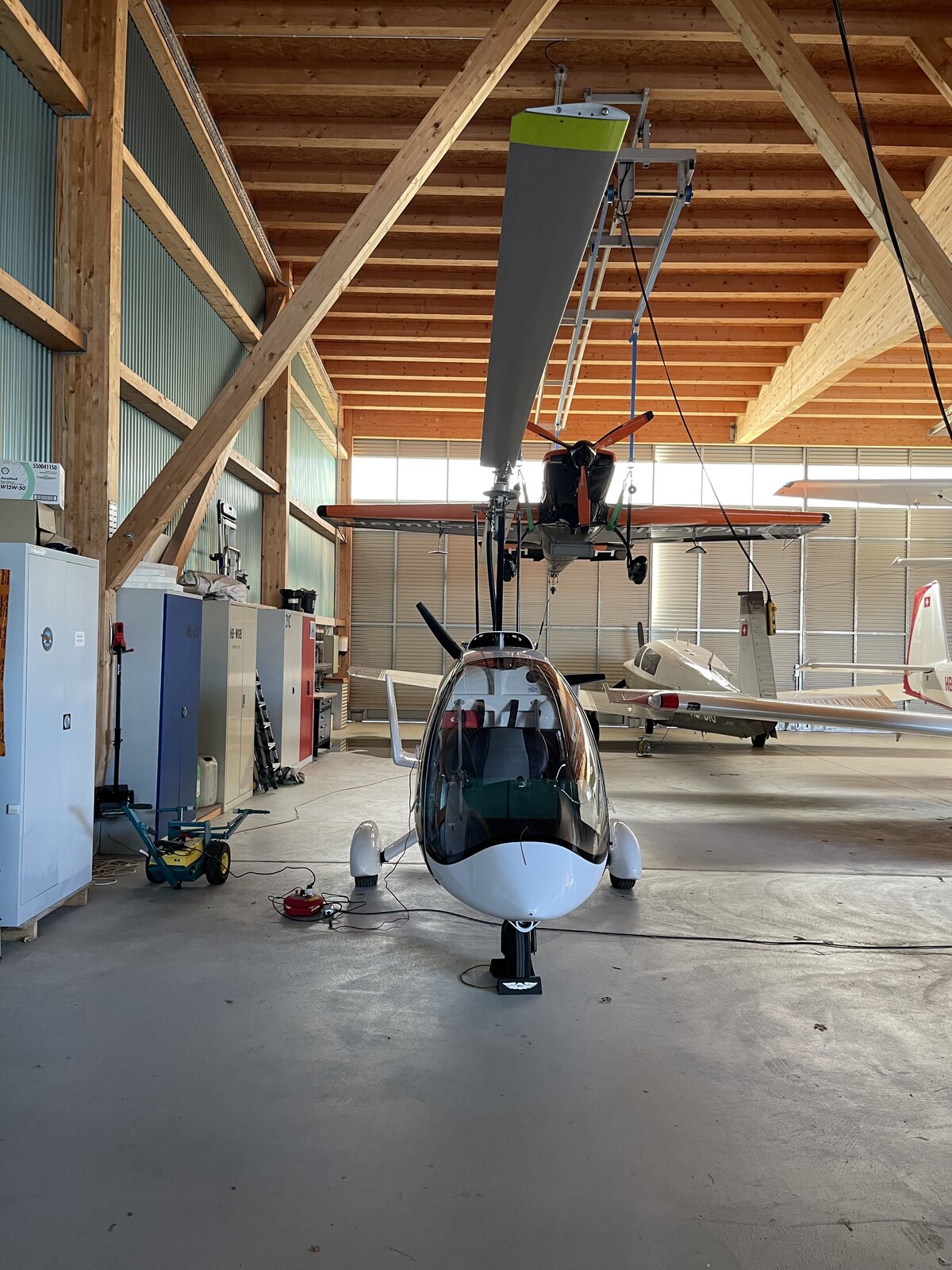 Schlankes Design des Gyrocopters DTA J-Ro HB-WGB