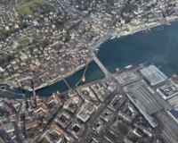 Luzern Innenstadt aus dem Gyrocopter